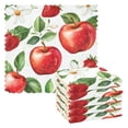 thumbnail image 1 of Yayeee 6 Pack Kitchen Dish Cloths Set for Washing Soft Drying Absorbent Microfiber Towels, Apple Pattern, 1 of 9
