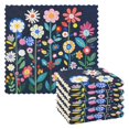 thumbnail image 1 of Yayeee 6 Pack Kitchen Dish Cloths Set for Washing Soft Drying Absorbent Microfiber Towels, Bloom Flowers, 1 of 9