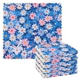 thumbnail image 1 of Yayeee 6 Pack Kitchen Dish Cloths Set for Washing Soft Drying Absorbent Microfiber Towels, Blue Daisy, 1 of 9