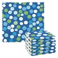 thumbnail image 1 of Yayeee 6 Pack Kitchen Dish Cloths Set for Washing Soft Drying Absorbent Microfiber Towels, Blue Dots, 1 of 9
