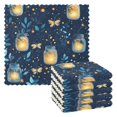thumbnail image 1 of Yayeee 6 Pack Kitchen Dish Cloths Set for Washing Soft Drying Absorbent Microfiber Towels, Blue Fireflies Pattern, 1 of 9