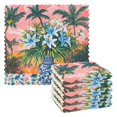 thumbnail image 1 of Yayeee 6 Pack Kitchen Dish Cloths Set for Washing Soft Drying Absorbent Microfiber Towels, Blue Flowers, 1 of 9