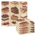 thumbnail image 1 of Yayeee 6 Pack Kitchen Dish Cloths Set for Washing Soft Drying Absorbent Microfiber Towels, Brown Cakes, 1 of 9