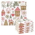 thumbnail image 1 of Yayeee 6 Pack Kitchen Dishcloths for Washing Dishes Soft Absorbent Microfiber Towels, Brown Nordic Christmas House, 1 of 9