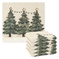 thumbnail image 1 of Yayeee 6 Pack Kitchen Dishcloths for Washing Dishes Soft Absorbent Microfiber Towels, Christmas Stars, 1 of 9