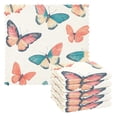 thumbnail image 1 of Yayeee 6 Pack Kitchen Dishcloths for Washing Dishes Soft Absorbent Microfiber Towels, Colorful Butterflies, 1 of 9