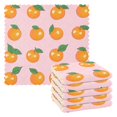 thumbnail image 1 of Yayeee 6 Pack Kitchen Dishcloths for Washing Dishes Soft Absorbent Microfiber Towels, Cute Oranges, 1 of 9