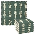 thumbnail image 1 of Yayeee 6 Pack Kitchen Dish Cloths Set for Washing Soft Drying Absorbent Microfiber Towels, Dark Green Leaves, 1 of 9