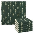 thumbnail image 1 of Yayeee 6 Pack Kitchen Dishcloths for Washing Dishes Soft Absorbent Microfiber Towels, Dark Green Plants, 1 of 9