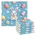 thumbnail image 1 of Yayeee 6 Pack Kitchen Dish Cloths Set for Washing Soft Drying Absorbent Microfiber Towels, Easter Bunny Pattern, 1 of 9