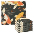 thumbnail image 1 of Yayeee 6 Pack Kitchen Dish Cloths Set for Washing Soft Drying Absorbent Microfiber Towels, Fish Pattern, 1 of 9