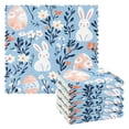 thumbnail image 1 of Yayeee 6 Pack Kitchen Dish Cloths Set for Washing Soft Drying Absorbent Microfiber Towels, Floral Easter Rabbits, 1 of 9