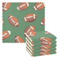 thumbnail image 1 of Yayeee 6 Pack Kitchen Dishcloths for Washing Dishes Soft Absorbent Microfiber Towels, Green American Footballs, 1 of 9