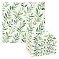 thumbnail image 1 of Yayeee 6 Pack Kitchen Dishcloths for Washing Dishes Soft Absorbent Microfiber Towels, Green Leafy Pattern, 1 of 9