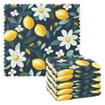 thumbnail image 1 of Yayeee 6 Pack Kitchen Dish Cloths Set for Washing Soft Drying Absorbent Microfiber Towels, Lemon Flowers, 1 of 9