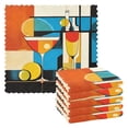 thumbnail image 1 of Yayeee 6 Pack Kitchen Dish Cloths Set for Washing Soft Drying Absorbent Microfiber Towels, Modern Cocktails, 1 of 9