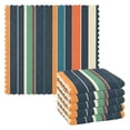 thumbnail image 1 of Yayeee 6 Pack Kitchen Dish Cloths Set for Washing Soft Drying Absorbent Microfiber Towels, Navy Blue Stripes, 1 of 9