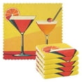 thumbnail image 1 of Yayeee 6 Pack Kitchen Dish Cloths Set for Washing Soft Drying Absorbent Microfiber Towels, Orange Cocktails, 1 of 9
