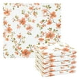 thumbnail image 1 of Yayeee 6 Pack Kitchen Dishcloths for Washing Dishes Soft Absorbent Microfiber Towels, Orange Floral Blooms, 1 of 9