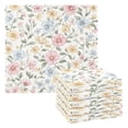 thumbnail image 1 of Yayeee 6 Pack Kitchen Dish Cloths Set for Washing Soft Drying Absorbent Microfiber Towels, Pastel Floral Pattern, 1 of 9