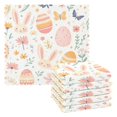thumbnail image 1 of Yayeee 6 Pack Kitchen Dishcloths for Washing Dishes Soft Absorbent Microfiber Towels, Pink Easter Eggs, 1 of 9