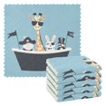 thumbnail image 1 of Yayeee 6 Pack Kitchen Dishcloths for Washing Dishes Soft Absorbent Microfiber Towels, Pirate Animals, 1 of 9