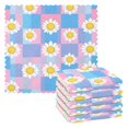 thumbnail image 1 of Yayeee 6 Pack Kitchen Dish Cloths Set for Washing Soft Drying Absorbent Microfiber Towels, Playful Daisy, 1 of 9