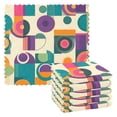 thumbnail image 1 of Yayeee 6 Pack Kitchen Dish Cloths Set for Washing Soft Drying Absorbent Microfiber Towels, Purple Geometric, 1 of 9