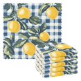 thumbnail image 1 of Yayeee 6 Pack Kitchen Dish Cloths Set for Washing Soft Drying Absorbent Microfiber Towels, Retro Beige Lemon, 1 of 9