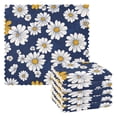 thumbnail image 1 of Yayeee 6 Pack Kitchen Dish Cloths Set for Washing Soft Drying Absorbent Microfiber Towels, Retro Daisy Pattern, 1 of 9