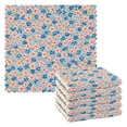 thumbnail image 1 of Yayeee 6 Pack Kitchen Dish Cloths Set for Washing Soft Drying Absorbent Microfiber Towels, Small Pink Flower, 1 of 9