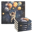thumbnail image 1 of Yayeee 6 Pack Kitchen Dishcloths for Washing Dishes Soft Absorbent Microfiber Towels, Watercolor Astronaut, 1 of 9