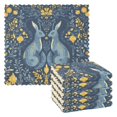 thumbnail image 1 of Yayeee 6 Pack Kitchen Dish Cloths Set for Washing Soft Drying Absorbent Microfiber Towels, Yellow Forest Pattern, 1 of 9