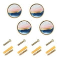 thumbnail image 1 of Yayeee 8 Pack Cabinet Knobs with Screws Round Zinc Drawer Pulls for Kitchen, Abstract Painting, 1 of 9