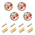 thumbnail image 1 of Yayeee 8 Pack Cabinet Knobs with Screws Round Zinc Drawer Pulls for Kitchen, Apple Pattern, 1 of 9