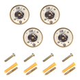 thumbnail image 1 of Yayeee 8 Pack Cabinet Knobs with Screws Round Zinc Drawer Pulls for Kitchen, Beige Astronaut Planet, 1 of 9
