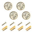 thumbnail image 1 of Yayeee 8 Pack Cabinet Knobs with Screws Round Zinc Drawer Pulls for Kitchen, Beige Birds, 1 of 9