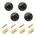 thumbnail image 1 of Yayeee 8 Pack Cabinet Knobs with Screws Round Zinc Drawer Pulls for Kitchen, Blue Stars Pattern, 1 of 9