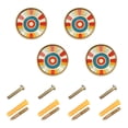 thumbnail image 1 of Yayeee 8 Pack Cabinet Knobs with Screws Round Zinc Drawer Pulls for Kitchen, Colorful Circles, 1 of 9