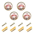 thumbnail image 1 of Yayeee 8 Pack Cabinet Knobs with Screws Round Zinc Drawer Pulls for Kitchen, Flamingo Stone Butterfly, 1 of 9