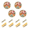 thumbnail image 1 of Yayeee 8 Pack Cabinet Knobs with Screws Round Zinc Drawer Pulls for Kitchen, Hand Drawn Floral, 1 of 9