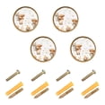 thumbnail image 1 of Yayeee 8 Pack Cabinet Knobs with Screws Round Zinc Drawer Pulls for Kitchen, Highland Cows Flower Pattern, 1 of 9