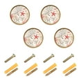 thumbnail image 1 of Yayeee 8 Pack Cabinet Knobs with Screws Round Zinc Drawer Pulls for Kitchen, Light Starfish, 1 of 9