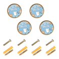 thumbnail image 1 of Yayeee 8 Pack Cabinet Knobs with Screws Round Zinc Drawer Pulls for Kitchen, Milk and Cookies, 1 of 9
