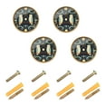 thumbnail image 1 of Yayeee 8 Pack Cabinet Knobs with Screws Round Zinc Drawer Pulls for Kitchen, Mystical Owls Pattern, 1 of 9
