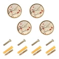 thumbnail image 1 of Yayeee 8 Pack Cabinet Knobs with Screws Round Zinc Drawer Pulls for Kitchen, Red Floral Pattern, 1 of 9