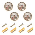 thumbnail image 1 of Yayeee 8 Pack Cabinet Knobs with Screws Round Zinc Drawer Pulls for Kitchen, Red Mountain Pattern, 1 of 9