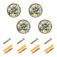 thumbnail image 1 of Yayeee 8 Pack Cabinet Knobs with Screws Round Zinc Drawer Pulls for Kitchen, Retro Beige Lemon, 1 of 9