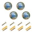 thumbnail image 1 of Yayeee 8 Pack Cabinet Knobs with Screws Round Zinc Drawer Pulls for Kitchen, Sea Window, 1 of 9