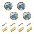 thumbnail image 1 of Yayeee 8 Pack Cabinet Knobs with Screws Round Zinc Drawer Pulls for Kitchen, Seaside Door, 1 of 9